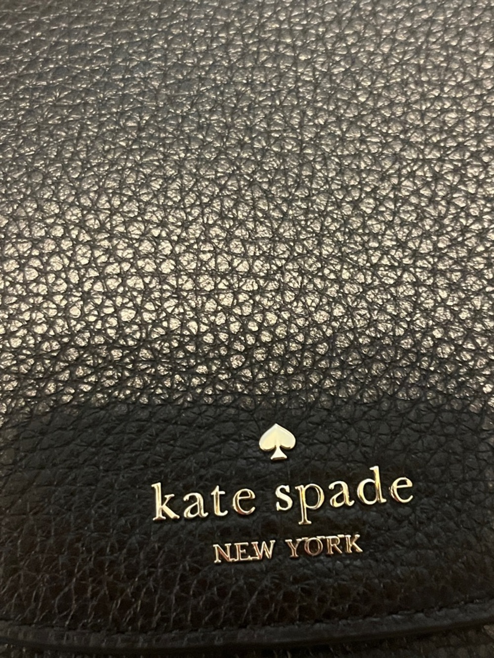Kate Spade Leila Mini Flap Pebbled leather Black Crossbody Like New Condition - Picture 12 of 12